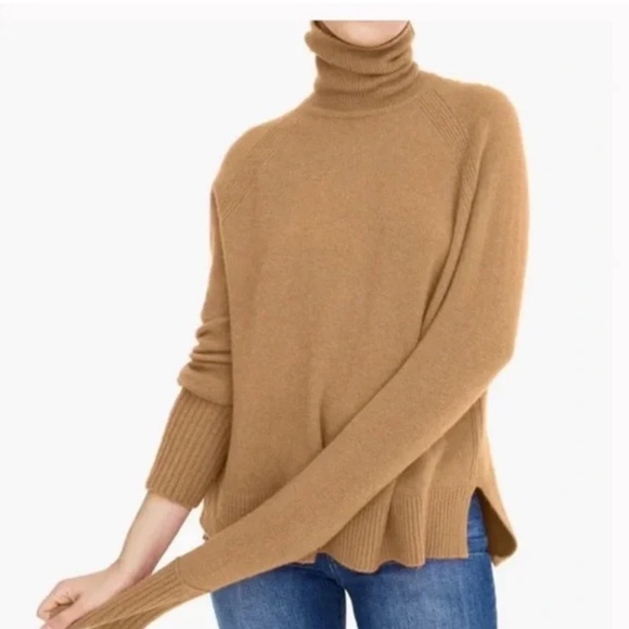 J.Crew Tan Turtleneck Sweater - Picture 1 of 5